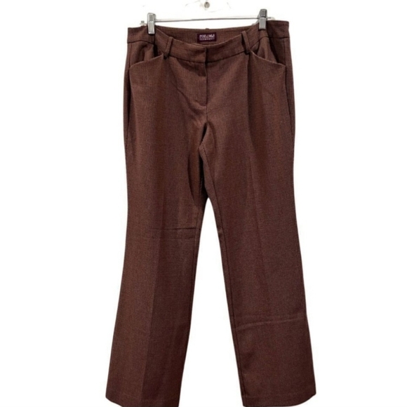 Roz & Ali Pants - ❗️🤎❗️Roz & Ali Brown Wide Leg Pants✨️EUC✨️Sz 10R🤎❗️